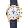 39MM Quartz 18K Yellow Gold Plated Case Replica Omega Chronograph